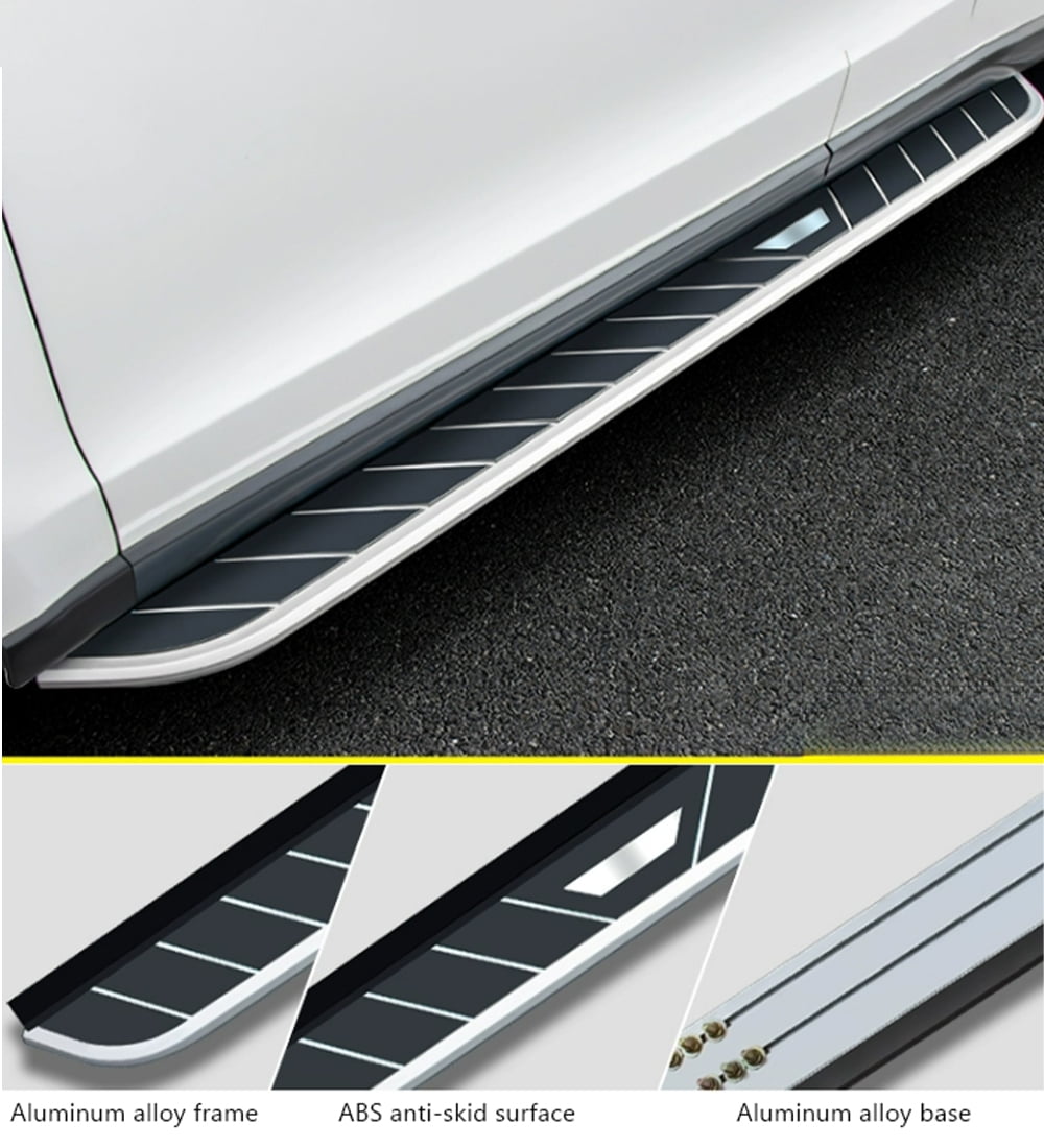 2 pcs fit for JEEP Grand Cherokee 2011-2021 Running Boards Aluminium Side Step Nerf bar (with Brackets) all black