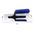 thumbnail image 2 of Stainless Steel Paint Plastering Finishing Hand Tools Plastering Bricklayer Plaster Trowel for Wall Construction Tools S, 2 of 5