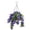 Purple, variant on Artificial Violet and Myrtle Hanging Basket UV Resistant Faux Flower Pot for Outdoor Porch Garden and Patio Springtime Decoration