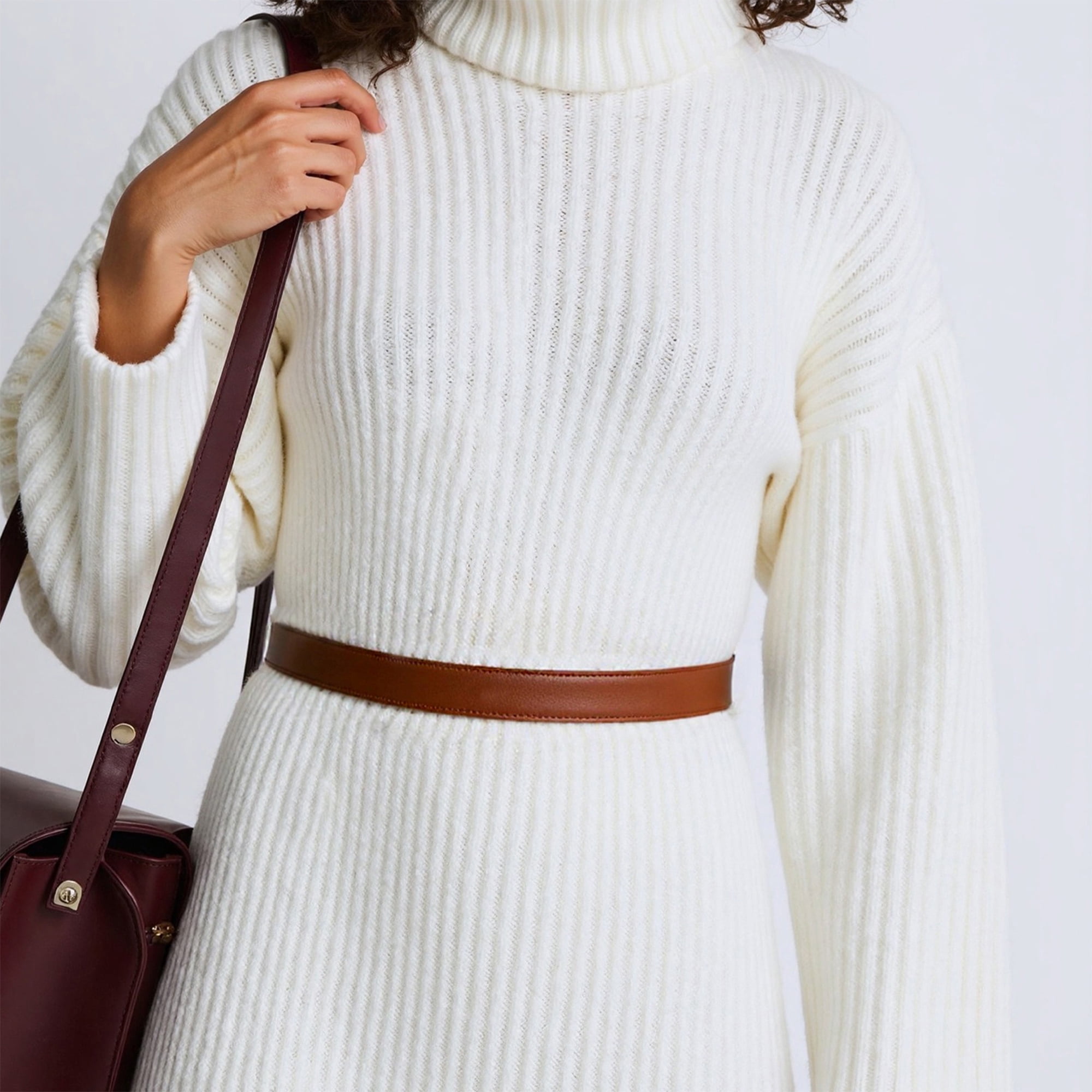 Unique Bargains Knotted Adjustable Waist Belt for Versatile Styling 1 Pc Brown