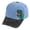 Blue, variant on Children's Dinosaur Embroidered Baseball Cap, Boys and Girls Washed Cotton Two-Tone Tyrannosaurus Rex Hat (Coffee, 3-8 Years)