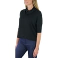 thumbnail image 5 of ToBeInStyle Women's 3/4 Sleeve Cowlneck Relaxed Fit Cropped, 5 of 7