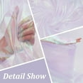 thumbnail image 2 of 4.4 Yard Iridescent Holographic Gauze Fabric 59Inch Wide Laser Polyester Solid Sheer Bolt for Wedding Dress DIY Crafts, 2 of 6