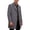 Gray, variant on Mens Pea Coats Single Breasted Notch Lapel Casual Slim Fit Trench Coat Mid Long Winter Overcoat with Pockets