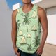 thumbnail image 1 of Camiseta sin mangas de cuello redondo para hombre, ropa deportiva para el hogar, pijamas, camiseta de color liso, blusa deportiva de poliéster para hombre, 1 of 5