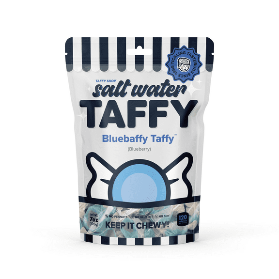 Taffy Shop Blueberry Blast Salt Water Taffy - Personal (7oz) Bag