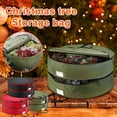 thumbnail image 3 of Wreath Storage Bag 30in Black Green Red Thickened Double Layer Cloth Christmas Wreath Storage Container Insect-proof Heavy Duty PVC Wreath Protector With Handle For Halloween Holiday Storage, 3 of 3