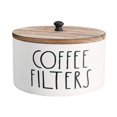 thumbnail image 1 of Stylish Wooden Coffee Filter Holder with Lid, Dust-Proof Storage Caddy for Coffee Bar & Kitchen Counter, 1 of 5