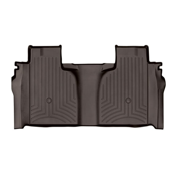WeatherTech Custom Fit FloorLiners compatible with Silverado 2500HD/3500HD, Silverado 1500, Silverado 1500 LTD, Sierra 2500HD/3500HD, Sierra 1500 Limited - 2nd Row, Cocoa