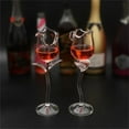 thumbnail image 4 of Ensemble de Verres Transparents Rouges Rose pour une Utilisation Élégante, de Divertissement et Quotidienne, 4 of 8