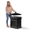 Step 2 Black Express Parcel Delivery Outdoor Package Security Box for Porch in Resin