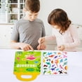 thumbnail image 4 of lionlar Reusable Sticker Book Learning Toys 30Pcs Stickers Multicolor Activity Book Busy Book for Kids Children Toddlers - dinosaur world, 4 of 9