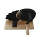 thumbnail image 2 of Rebanadora de pan rotatoria con manivela, compacta, con grosor ajustable Negro, 2 of 7