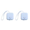 thumbnail image 2 of sweethay Cinta métrica de doble cara, botón pulsador, regla de tela a medida, herramienta de medición de costura de altura corporal azul 2piezas sweethay CBP066523, 2 of 5