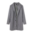 thumbnail image 4 of NIEWTR Men's Lightweight Waterproof Hooded Outwear Cardigan Overcoat Winter Coat Jackets for Men Grey S, 4 of 5