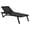 Black-Black, variant on Compamia Pacific Chaise Lounge with White Sling in White