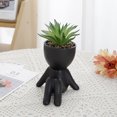thumbnail image 3 of YAOMOBB Indoor Plant Decoration Pot Creative Craft Desktop Vase Container Small Figure Potted Plant Pot Mini Human Shaped Ceramic Flower Pot, 3 of 7