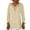Beige, variant on qolati Women's Cotton Linen Long Sleeve Shirts 2023 Elegant V Neck Lace Cutout Tunic T-Shirt Loose Fit Basic Irregular Hem Going Out Tops
