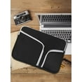 thumbnail image 4 of IC ICLOVER 15 Inch Water Resistant Slim Laptop Sleeve, Black, 4 of 7