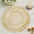 BalsaCircle 10 Metallic 13 in Round Polyester Mesh Foil Table Placemats ...