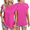 thumbnail image 5 of Zoeecloth Summer T Shirts Tops for Women Casual Round Neck Shirts Short Sleeve Tops Female Loose Fit Tees S-XXL, 5 of 9
