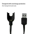 thumbnail image 2 of pitrice Bracelet Câble de Charge USB Camping Randonnée Bracelet Cordon d'Alimentation Protection contre la Surcharge Smartwatch Remplacement pour Xiaomi Mi Band Type 2, 2 of 5
