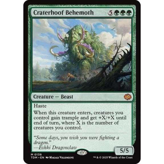 Magic the Gathering - Tarkir: Dragonstorm - Craterhoof Behemoth Near Mint