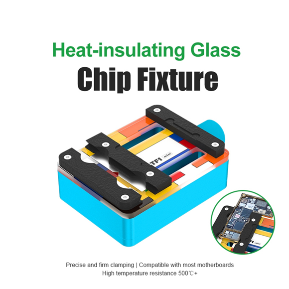 TF1 MINI Isolant Thermique pour Chips de Verre Résistance Haute Température 500°C+ IC CPU Chip Outil de Réparation de Serrage