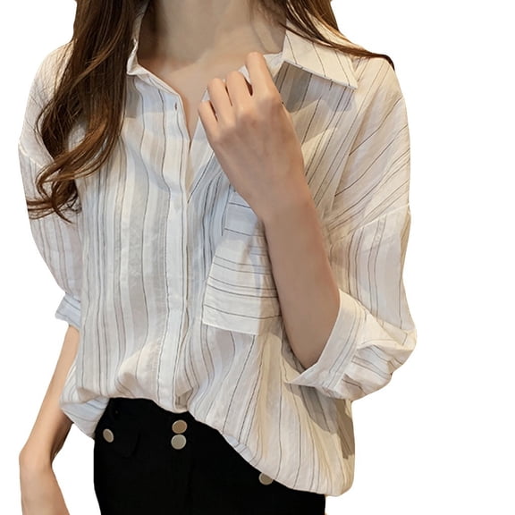 Vedolay Womens Tops Long Sleeve Fall Tunic Blouse for Women Long Sleeve Tops White,4XL