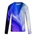 thumbnail image 4 of Pompotops Homme Décontracté Col Rond Manches Courtes Pull Ligne T-Shirt Imprimé 3D en Solde, 4 of 5