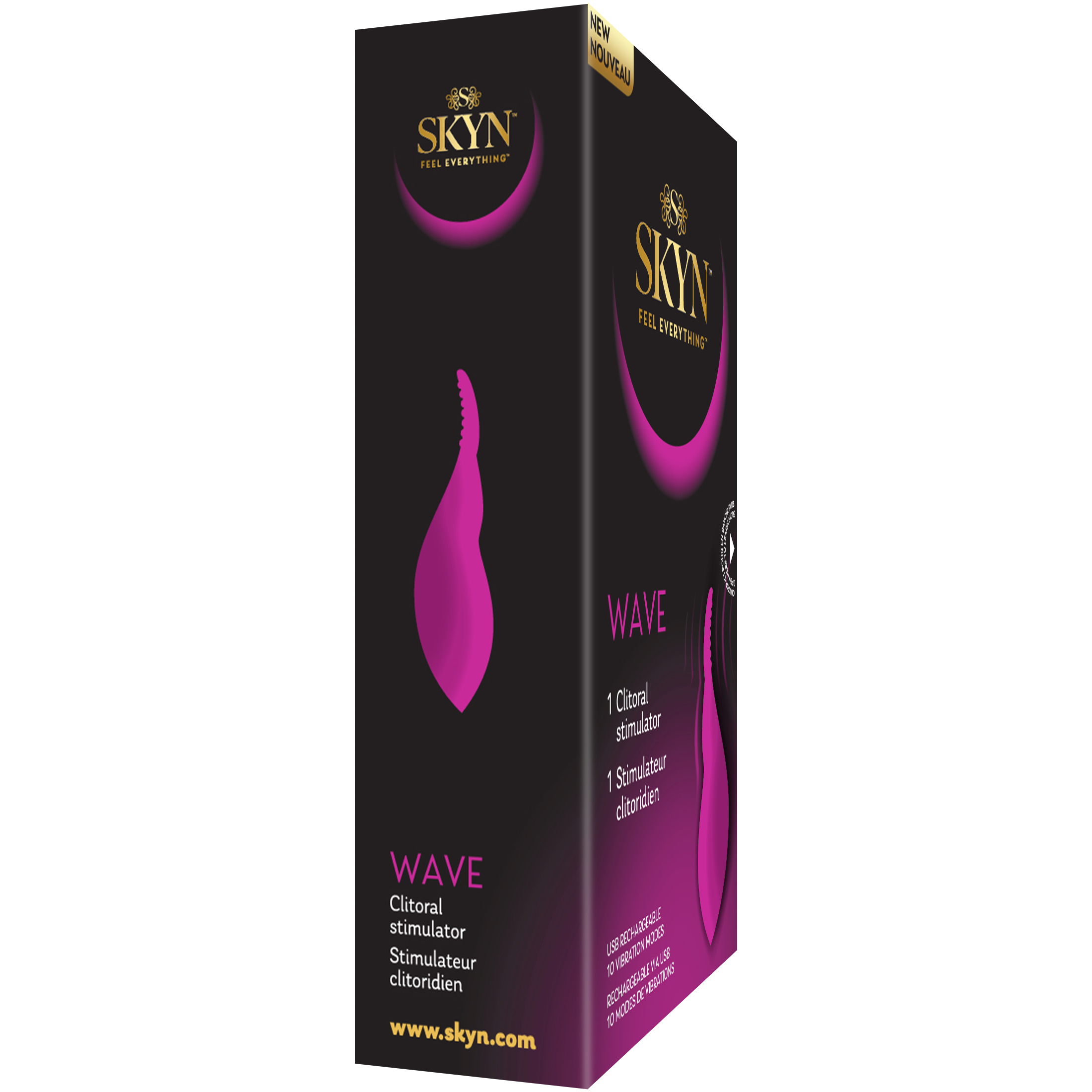SKYN Wave Vibrating Stimulator, 1 Count