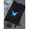 thumbnail image 3 of Neon Butterfly Shaped T-Shirt Women -Image by Shutterstock, Female XX-Large, 3 of 4