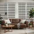 thumbnail image 2 of Ambesonne Chevron Window Curtains, Retro Horizontal Stripes, Each 28" W x 63" L, Ivory and Black, 2 of 5