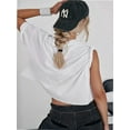thumbnail image 2 of Workout Crop Tops for Women Loose Fit Breathable Yoga T Shirts Running Athletic Cropped Workout Tops, 2 of 4