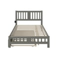 thumbnail image 4 of AFI Tahoe Full Wood Platform Bed with Headboard Footboard & Twin Trundle, Grey, 4 of 7