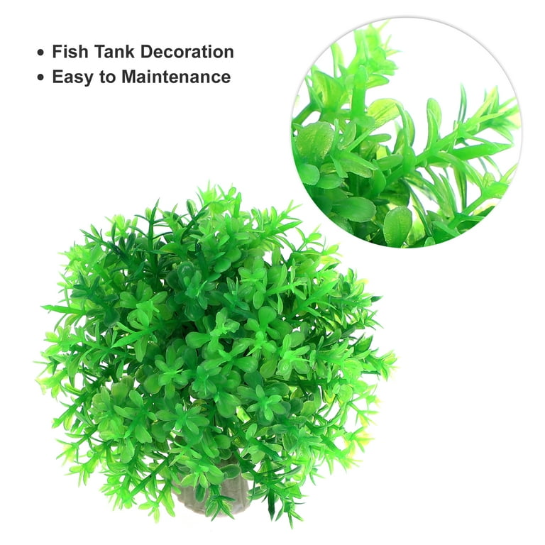 24 Pc Fish Tank Decorations Artificial Aquarium Grass Plant Lush Terra —  AllTopBargains