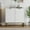 White-2 Door, variant on 31.5"/47.2" Modern Sideboard Buffet Cabinet with Storage, Wood Storage Cabinet with Herringbone Doors & Shelf, Credenza Console Table for Dining Room Living Room Entryway