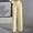 Khaki, variant on Women’s Cream Pleated Wide-Leg Dress Pants, Single-Button High-Rise Waist & Wrinkle-Resist Suiting Cut for Downtown Office Commute Runs Pink S