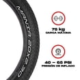thumbnail image 3 of Par Llantas BMX Bicicleta Freestyle Rodado 20 X 2.30 Negras Dragon PR20977N, 3 of 6