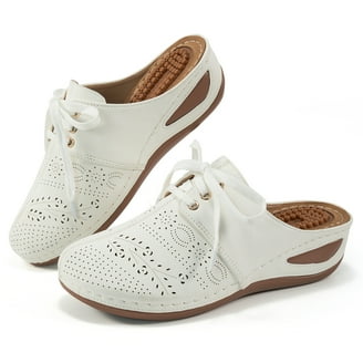 eczipvz Shoes for Women Closed Toe Wedges for Women Women's Lace