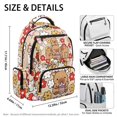 thumbnail image 5 of HELLHERO Capybara Boba Tea School Bookbag with Adjustable Shoulder Strap Waterproof School Bag, Multiple Zipper Pockets 17 pollici Zaino per ragazze for Campus Travel Elementary School, 5 of 7