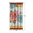 thumbnail image 5 of Pioneer Colorful Floral Shower Curtain for Bathroom Home Decor Bathtubs Waterproof Fabric Curtain with 7 Hooks 36x72in, 5 of 6