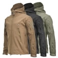 thumbnail image 2 of Chaqueta de camuflaje de talla grande de invierno para hombre, chaqueta táctica militar de concha suave de tiburón, cazadora impermeable cálida para hombre, ropa del Ejército de EE. UU. Tan Jianjun unisex, 2 of 2