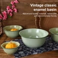 thumbnail image 2 of Yesbay Vintage Enamel Deep Soup Bowl Thickened Retro Rice Noodle Container Dishwasher Safe Serving Pot for Hot Meals, 2 of 8