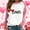 Pullover-Pink, variant on Heart Graphic Shirt Women Love Trendy Raglan Long Sleeve Tops Casual Loose Color Block Crew Neck Cute Pullover Fashion Valentines Day Outfits