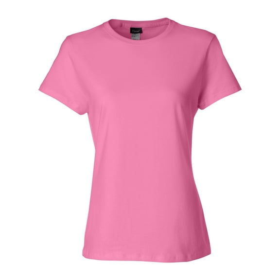 Hanes Sl04 Ladies' 4.5 Oz. 100 Ringspun Cotton Nano-T T-Shirt