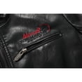thumbnail image 5 of Men's Racing Apparel Contrast Color Coat Stand Collar PU Leather Jacket, 5 of 8