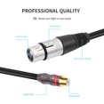 thumbnail image 2 of Cable adaptador femenino 0.3M RCA a 3pin-Xlr para mezclador amplificador micrófono, 2 of 9