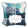 thumbnail image 2 of Joita Coussin Intérieur/extérieur Star - Tissu Polyester Bleu (Lot de 3), 2 of 5