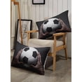thumbnail image 2 of 3D Football Duvet Cover and Pillowcase Bedding Set (Pink), 2 of 4